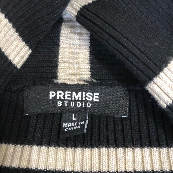 Premise Studio Cardigan, Black stripe, large - Picture 2 of 8